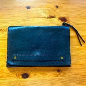 Madewell leather clutch
